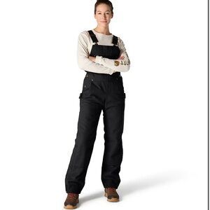 NWT WOMEN'S WASHED DUCK INSULATED BIB OVERALL- Size XL Tall